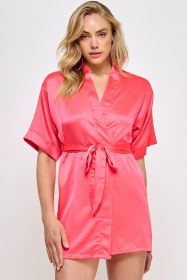 1947 Getting Ready Robe (Color: Hot Pink, size: 2X)