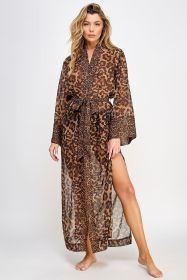 2484 Juliana Robe (Color: Leopard, size: 1X/2X)