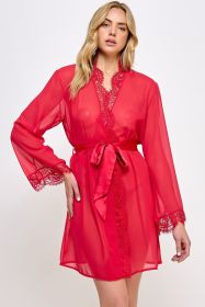2493 Vivian Robe (Color: Red, size: S/M)
