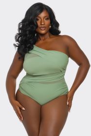 2512 Jaqueline Swimsuit (Color: Green, size: XS)