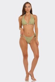 2527 Allegra Bikini Set (Color: Olive, size: L)
