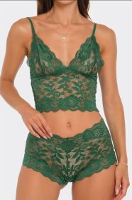 2789 Eye On You 2 Piece Set (Color: Military Green, size: L)