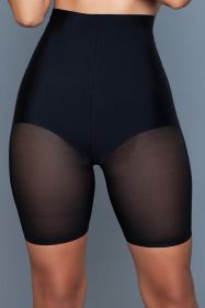 2171 Suit Your Waist Boyshort (Color: black, size: 3X/4X)