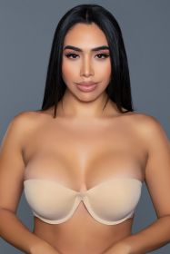 2307 Strapless Bra Adhesive (Color: Nude, size: C)