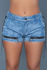 J26 Nowhere to Run Shorts (Color: Blue, size: S)