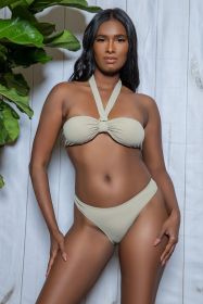 2397 Victoria Bikini Set (Color: Nude, size: S)