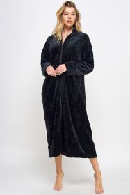 2489 Sabrina Robe (Color: black, size: S/M)