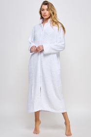 2489 Sabrina Robe (Color: White, size: S/M)